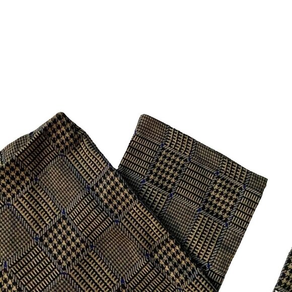 Truth Republic Womens Size M Plaid Houndstooth Knit Pants Academia Checker Retro - Picture 11 of 12